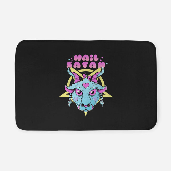 Kawaii Satan-None-Memory Foam-Bath Mat-GODZILLARGE