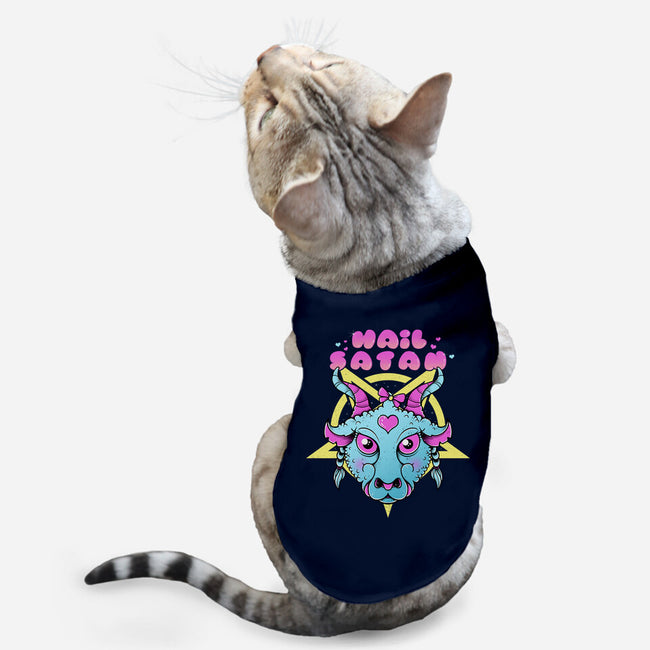 Kawaii Satan-Cat-Basic-Pet Tank-GODZILLARGE