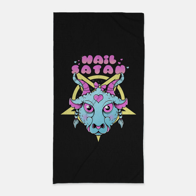 Kawaii Satan-None-Beach-Towel-GODZILLARGE