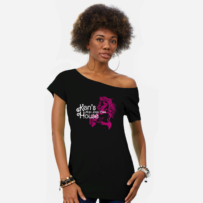 Ken's Mojo Dojo Casa House-Womens-Off Shoulder-Tee-Yue