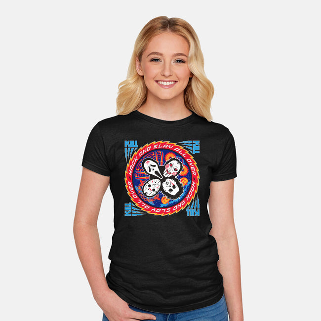 Kiss Of Death-Womens-Fitted-Tee-CappO