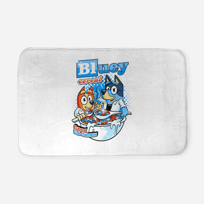 Bluey Cereal-None-Memory Foam-Bath Mat-spoilerinc