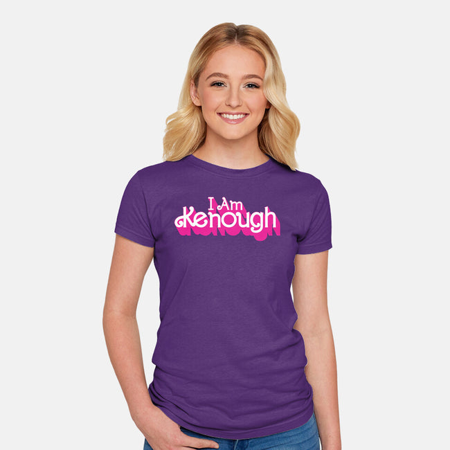 I Am Kenough-Womens-Fitted-Tee-rocketman_art