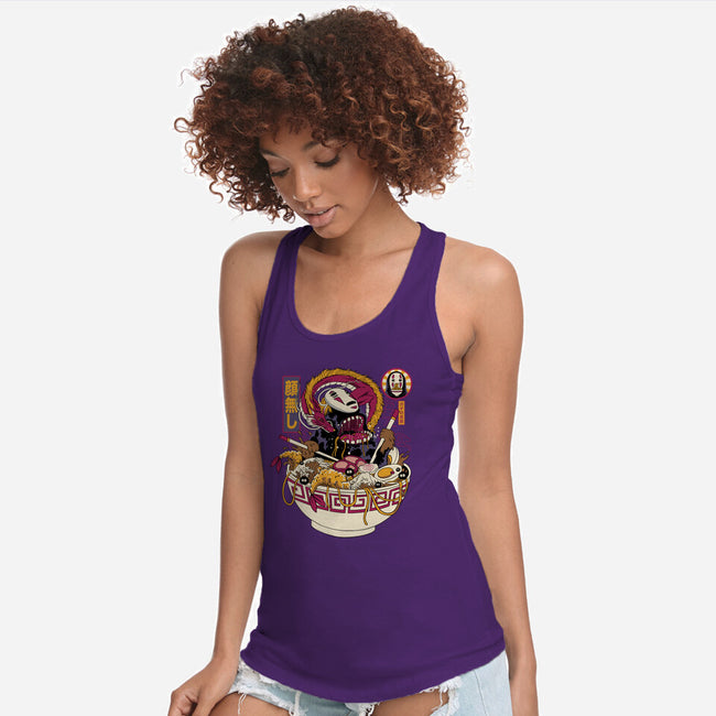 Ramen No Face-Womens-Racerback-Tank-gaci