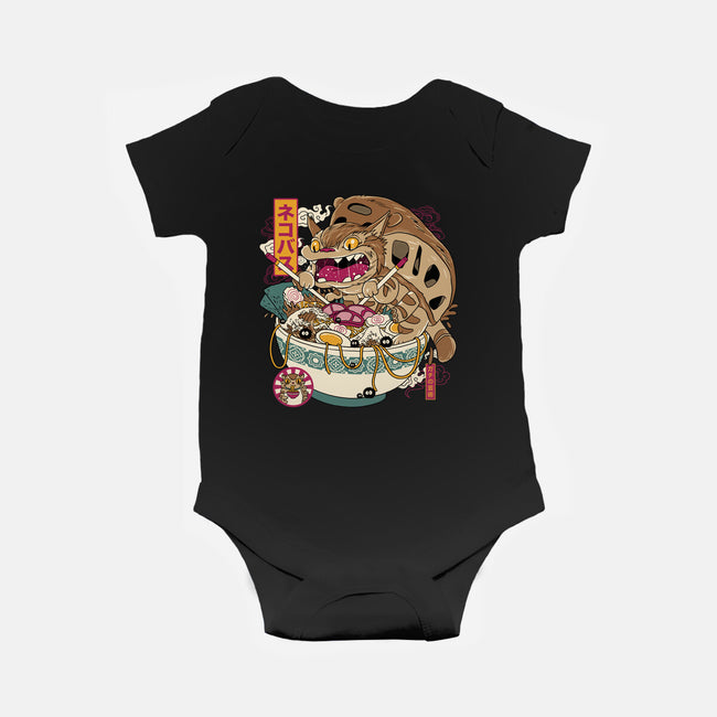 Ramen Catbus-Baby-Basic-Onesie-gaci