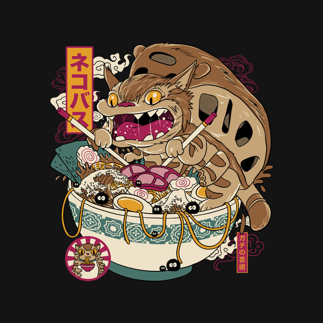 Ramen Catbus-Womens-Off Shoulder-Tee-gaci