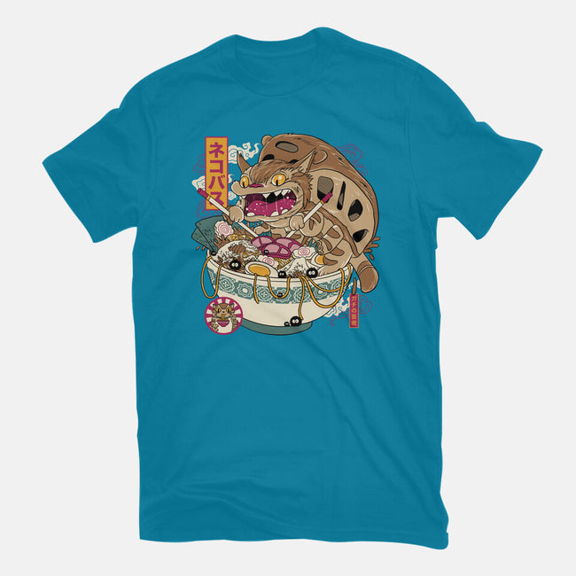 Ramen Catbus-Unisex-Basic-Tee-gaci