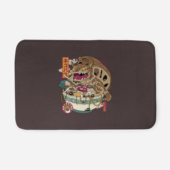 Ramen Catbus-None-Memory Foam-Bath Mat-gaci