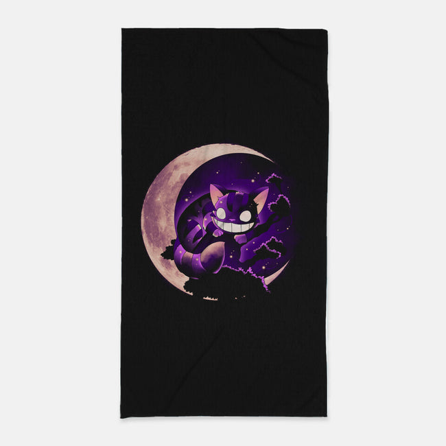 Mad Cat Moon-None-Beach-Towel-Vallina84