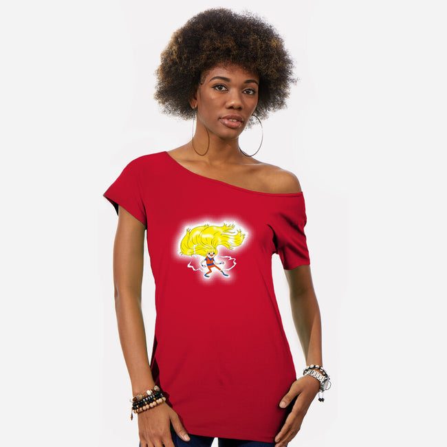 Super Adventure Time-Womens-Off Shoulder-Tee-Art_Of_One