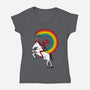 Rainbowgasm-Womens-V-Neck-Tee-CappO