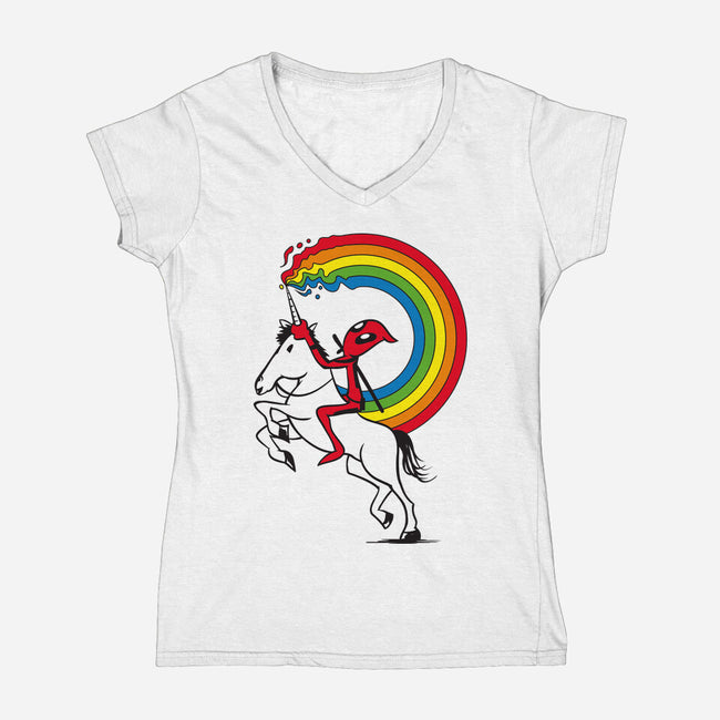 Rainbowgasm-Womens-V-Neck-Tee-CappO