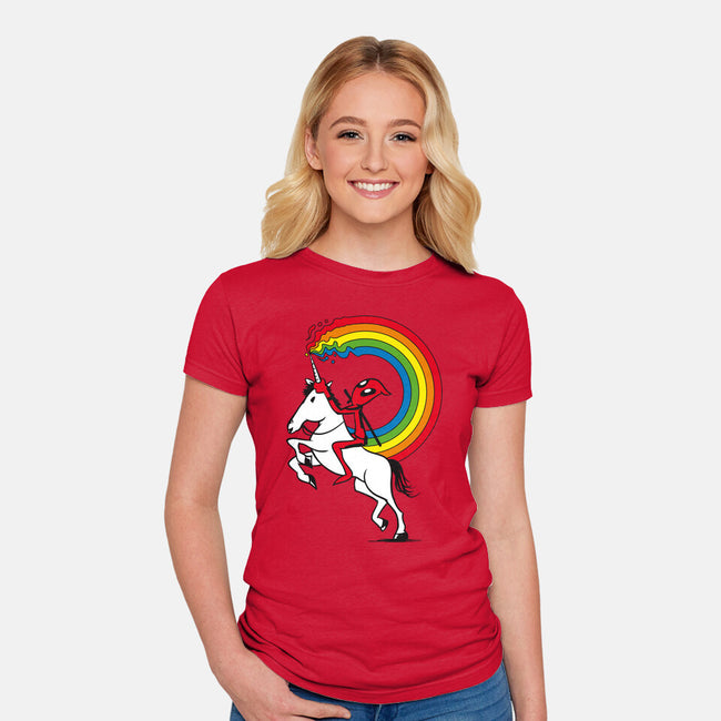 Rainbowgasm-Womens-Fitted-Tee-CappO