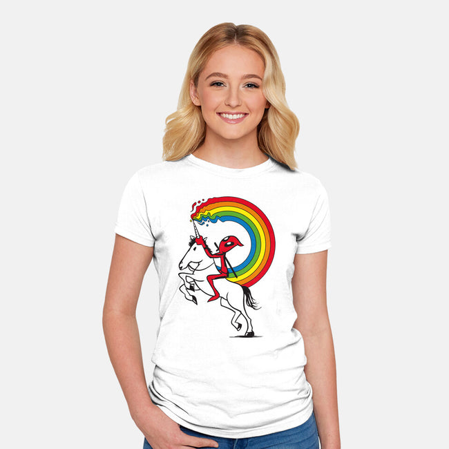 Rainbowgasm-Womens-Fitted-Tee-CappO