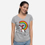 Rainbowgasm-Womens-V-Neck-Tee-CappO