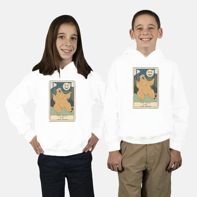 The Bear And The Moon-Youth-Pullover-Sweatshirt-Claudia