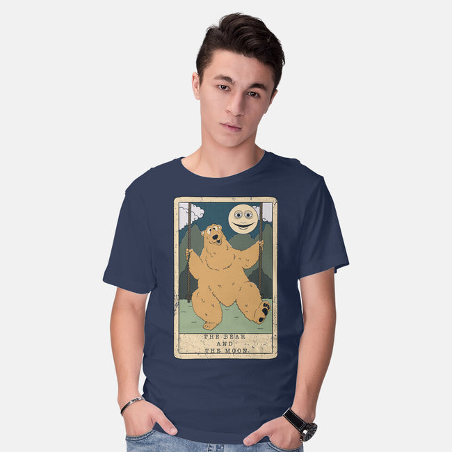 The Bear And The Moon-Mens-Basic-Tee-Claudia