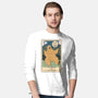 The Bear And The Moon-Mens-Long Sleeved-Tee-Claudia