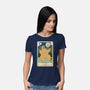 The Bear And The Moon-Womens-Basic-Tee-Claudia