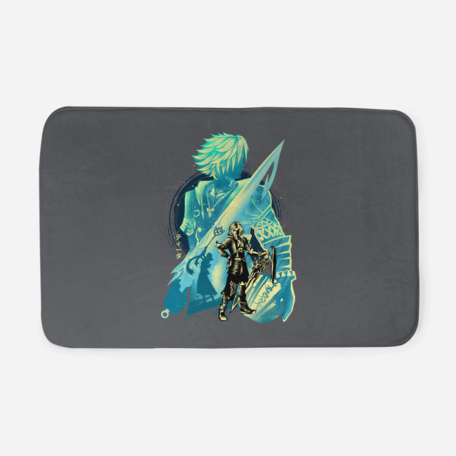 Blitzball Player Tidus-None-Memory Foam-Bath Mat-hypertwenty