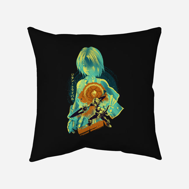 Thief Genome Zidane-None-Removable Cover-Throw Pillow-hypertwenty