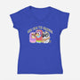 Here Come The Grannies-Womens-V-Neck-Tee-Alexhefe