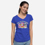 Here Come The Grannies-Womens-V-Neck-Tee-Alexhefe