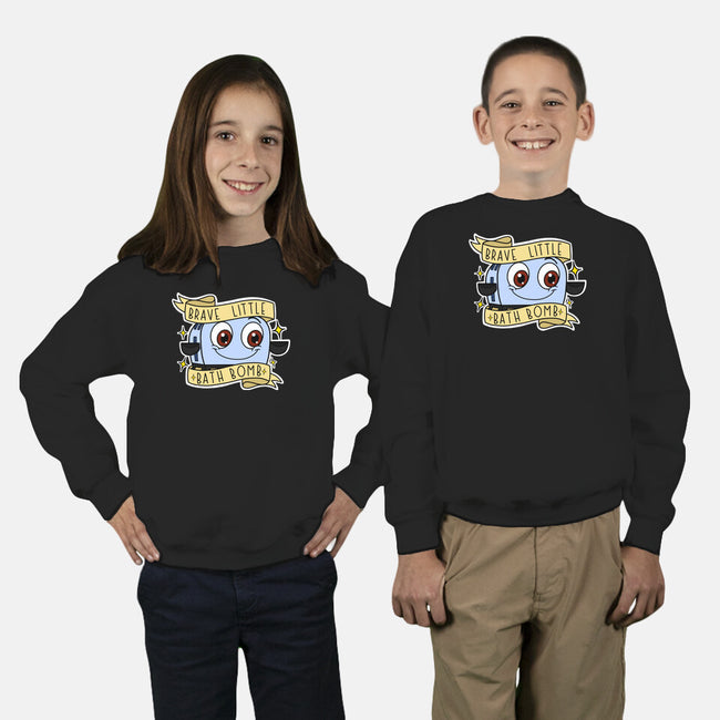 Brave Little Bath Bomb-Youth-Crew Neck-Sweatshirt-Alexhefe