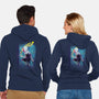 Spider Gwen Help-Unisex-Zip-Up-Sweatshirt-jacnicolauart