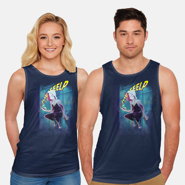 Spider Gwen Help-Unisex-Basic-Tank-jacnicolauart