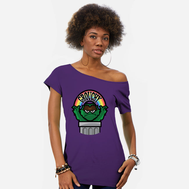 Grouchy-Womens-Off Shoulder-Tee-jrberger