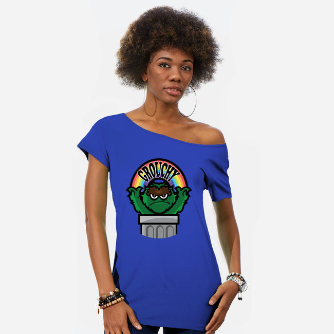 Grouchy-Womens-Off Shoulder-Tee-jrberger