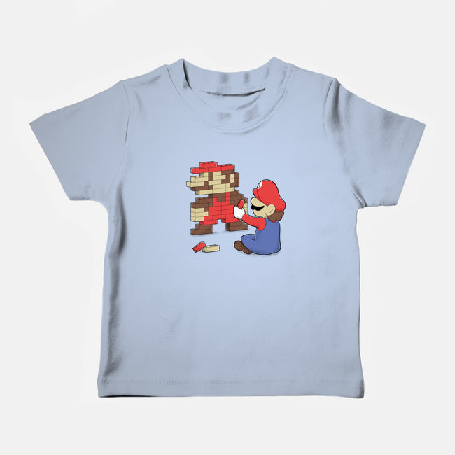 Nostalgic Gamer-Baby-Basic-Tee-Umberto Vicente