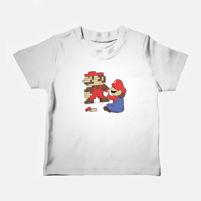 Nostalgic Gamer-Baby-Basic-Tee-Umberto Vicente