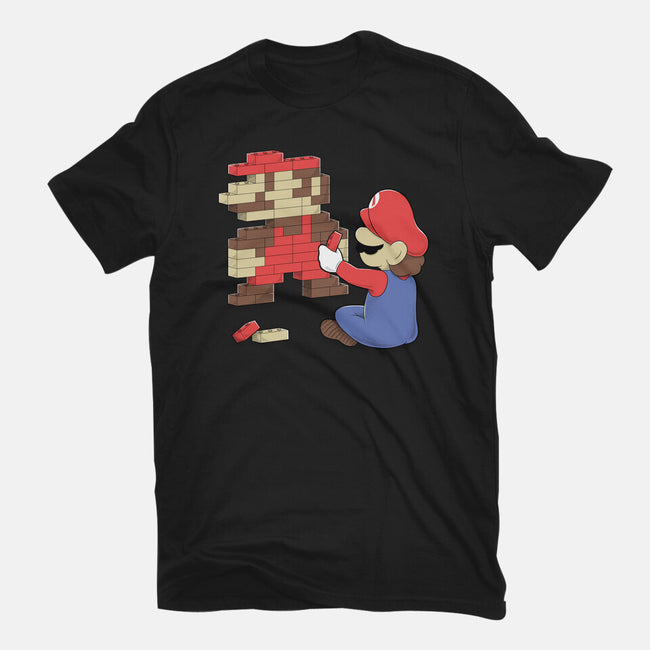 Nostalgic Gamer-Womens-Basic-Tee-Umberto Vicente