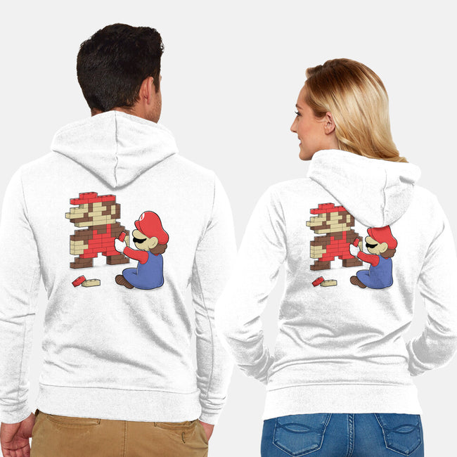 Nostalgic Gamer-Unisex-Zip-Up-Sweatshirt-Umberto Vicente