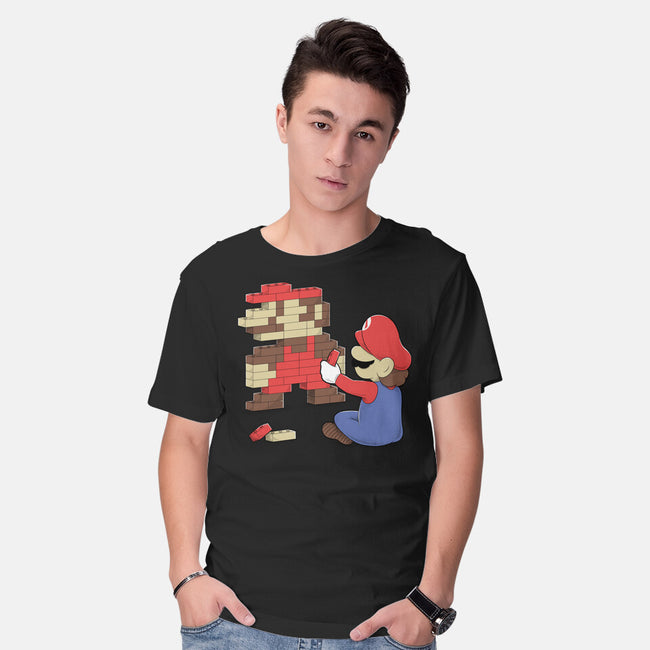 Nostalgic Gamer-Mens-Basic-Tee-Umberto Vicente