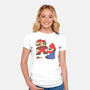 Nostalgic Gamer-Womens-Fitted-Tee-Umberto Vicente