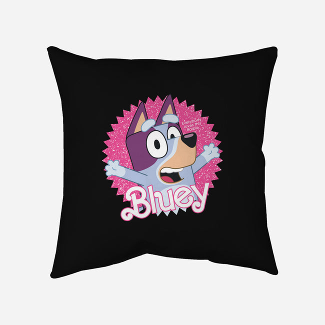 Bluey Barbie-None-Removable Cover-Throw Pillow-danielmorris1993