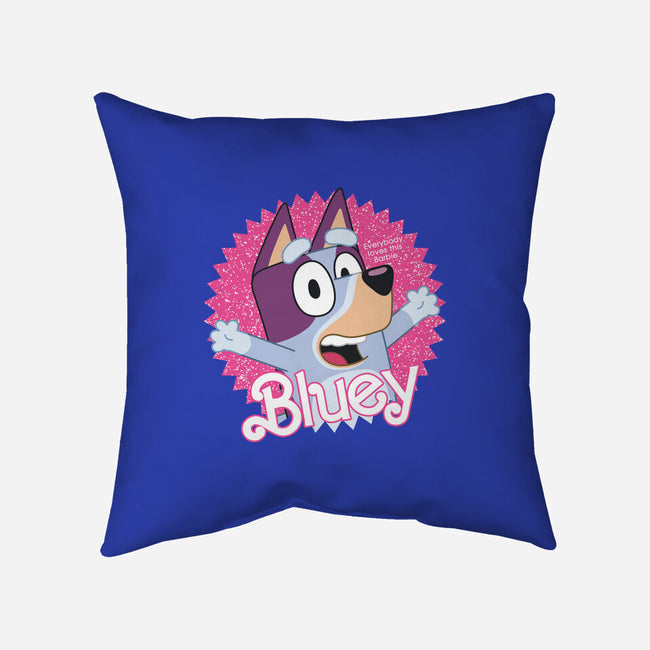 Bluey Barbie-None-Removable Cover-Throw Pillow-danielmorris1993