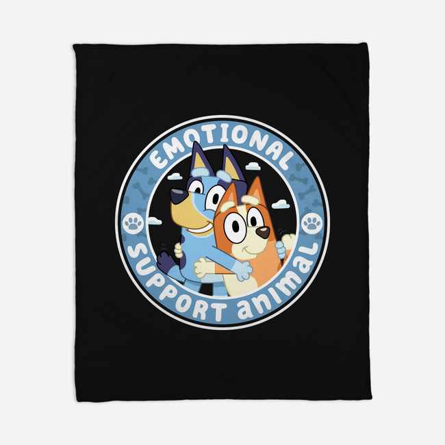 Emotional Support Animals-None-Fleece-Blanket-rocketman_art