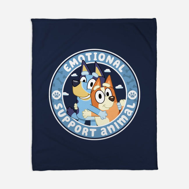 Emotional Support Animals-None-Fleece-Blanket-rocketman_art