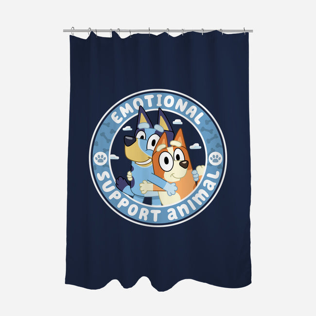 Emotional Support Animals-None-Polyester-Shower Curtain-rocketman_art