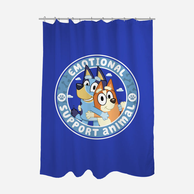 Emotional Support Animals-None-Polyester-Shower Curtain-rocketman_art