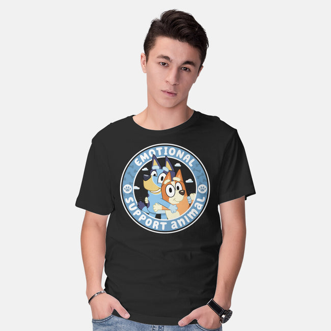 Emotional Support Animals-Mens-Basic-Tee-rocketman_art