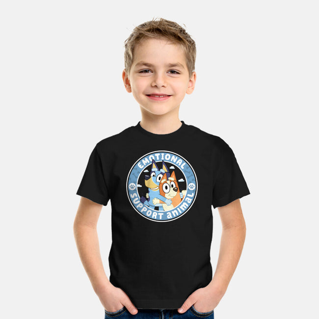 Emotional Support Animals-Youth-Basic-Tee-rocketman_art