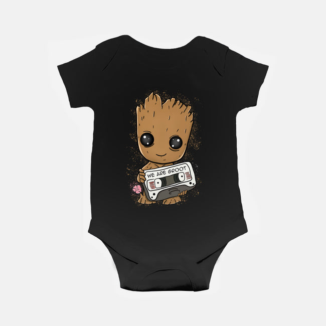 Cute We Are Groot-Baby-Basic-Onesie-MaxoArt