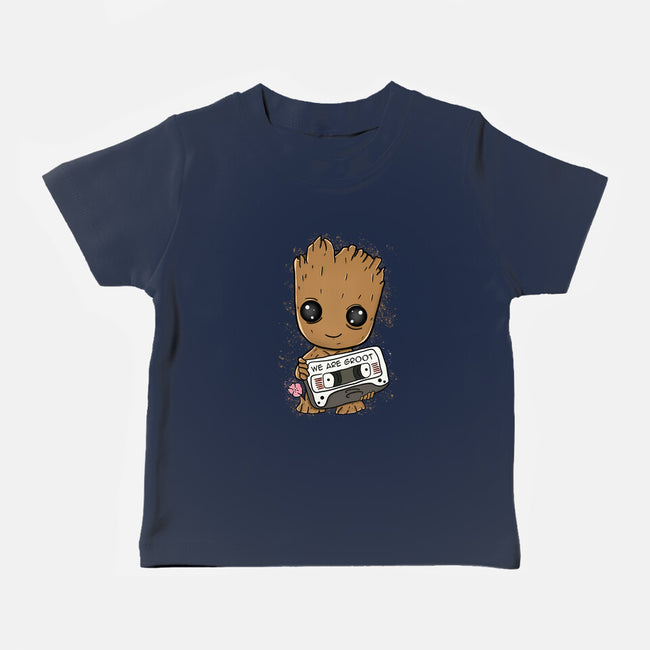 Cute We Are Groot-Baby-Basic-Tee-MaxoArt