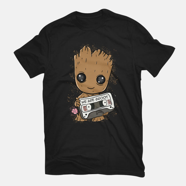 Cute We Are Groot-Mens-Basic-Tee-MaxoArt