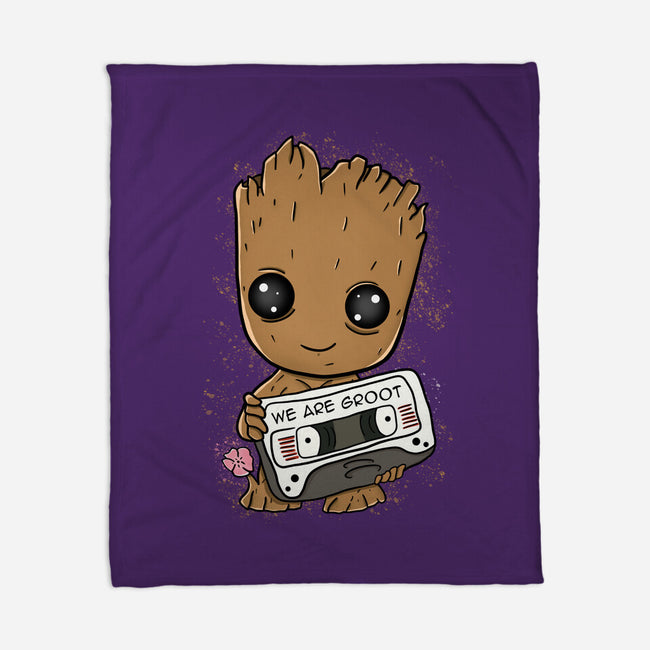 Cute We Are Groot-None-Fleece-Blanket-MaxoArt